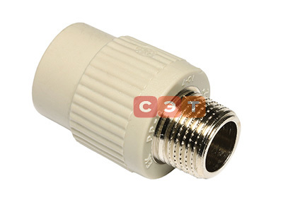 Переход с НР полипропиленовый серый  Ekoplastik 25x3/4"