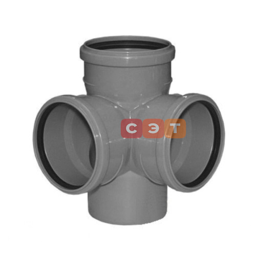 Крестовина двухплоскостная 87* 110 /110 /110  HTED ( серая )