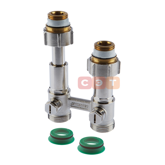 Узел нижн. подключения DT2/50, прямой, 3/4x3/4"