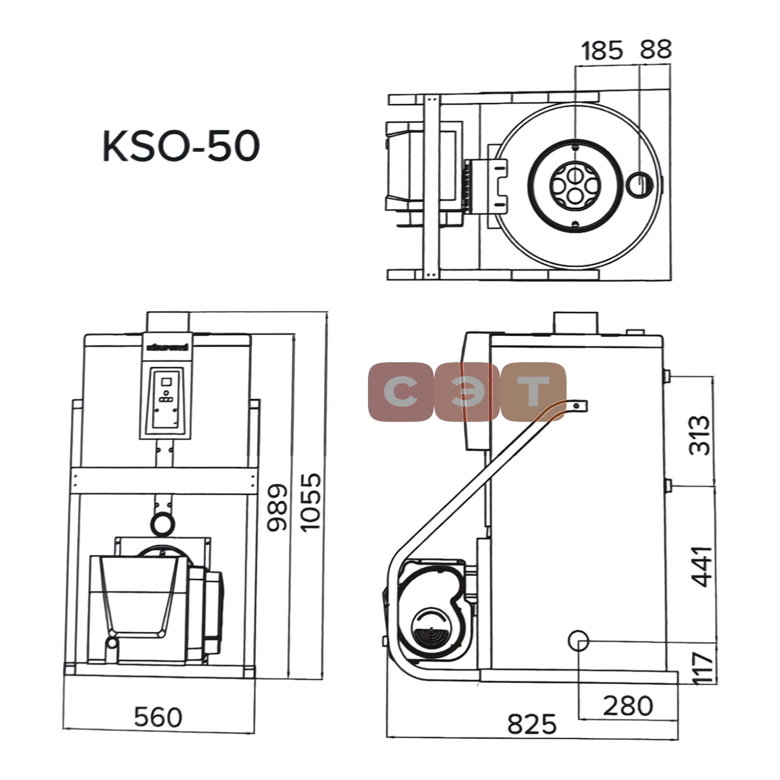 Котел напольный дизельный  Kiturami  KSO-50