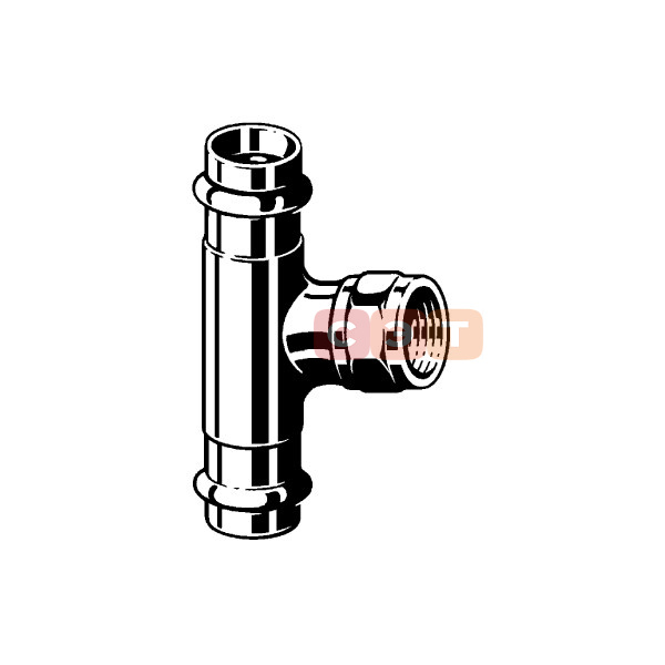 Тройник пресс с ВР Sanpress SC-Contur 35х1/2'х35