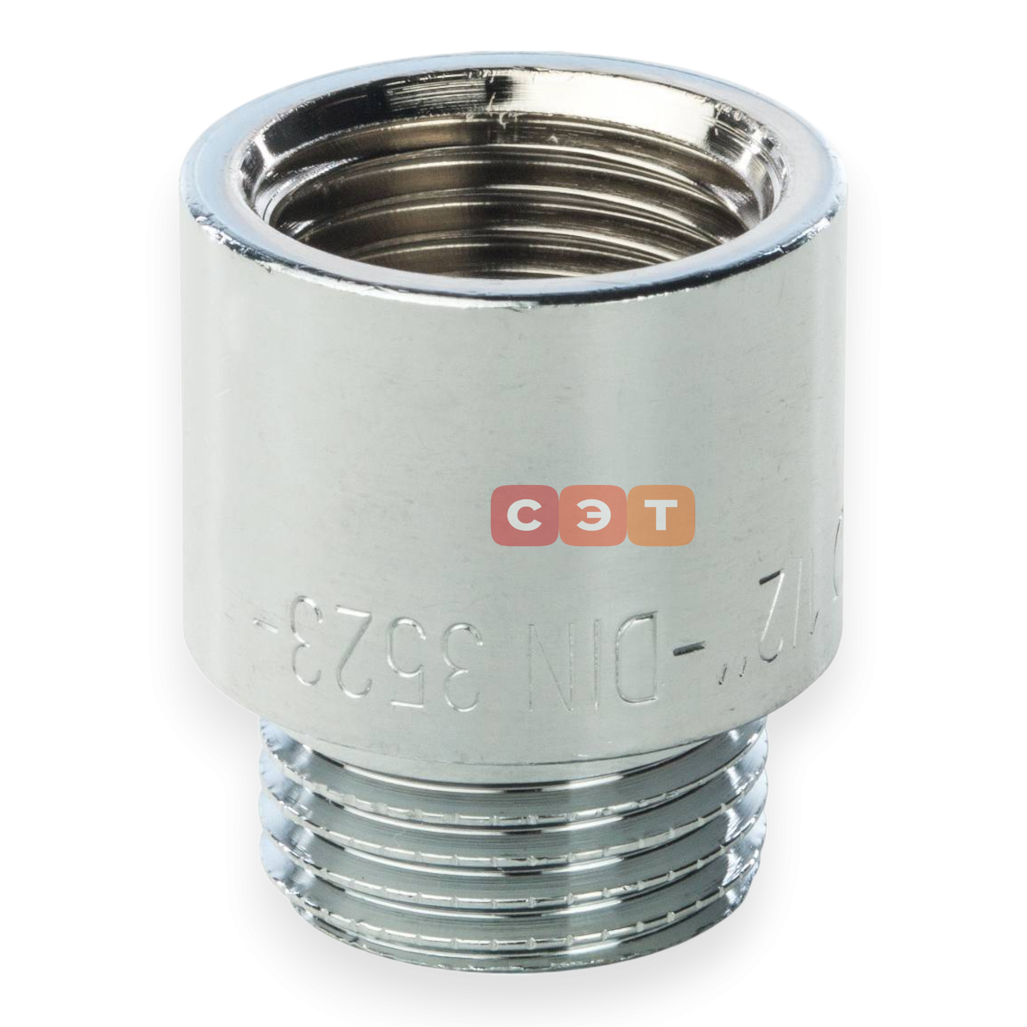Удлинительная гайка усиленная латунная (хромированная)  1/2" х 20 General Fittings