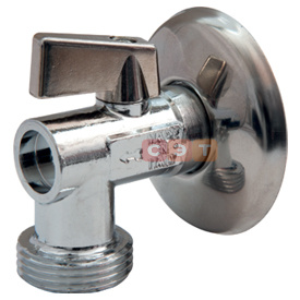 Кран шаровой НН 1/2"х3/4" для подключения стиральных машин (с розеткой)