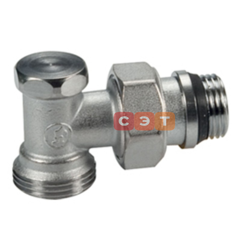 Вентиль запорный угловой 1/2"х3/4" E