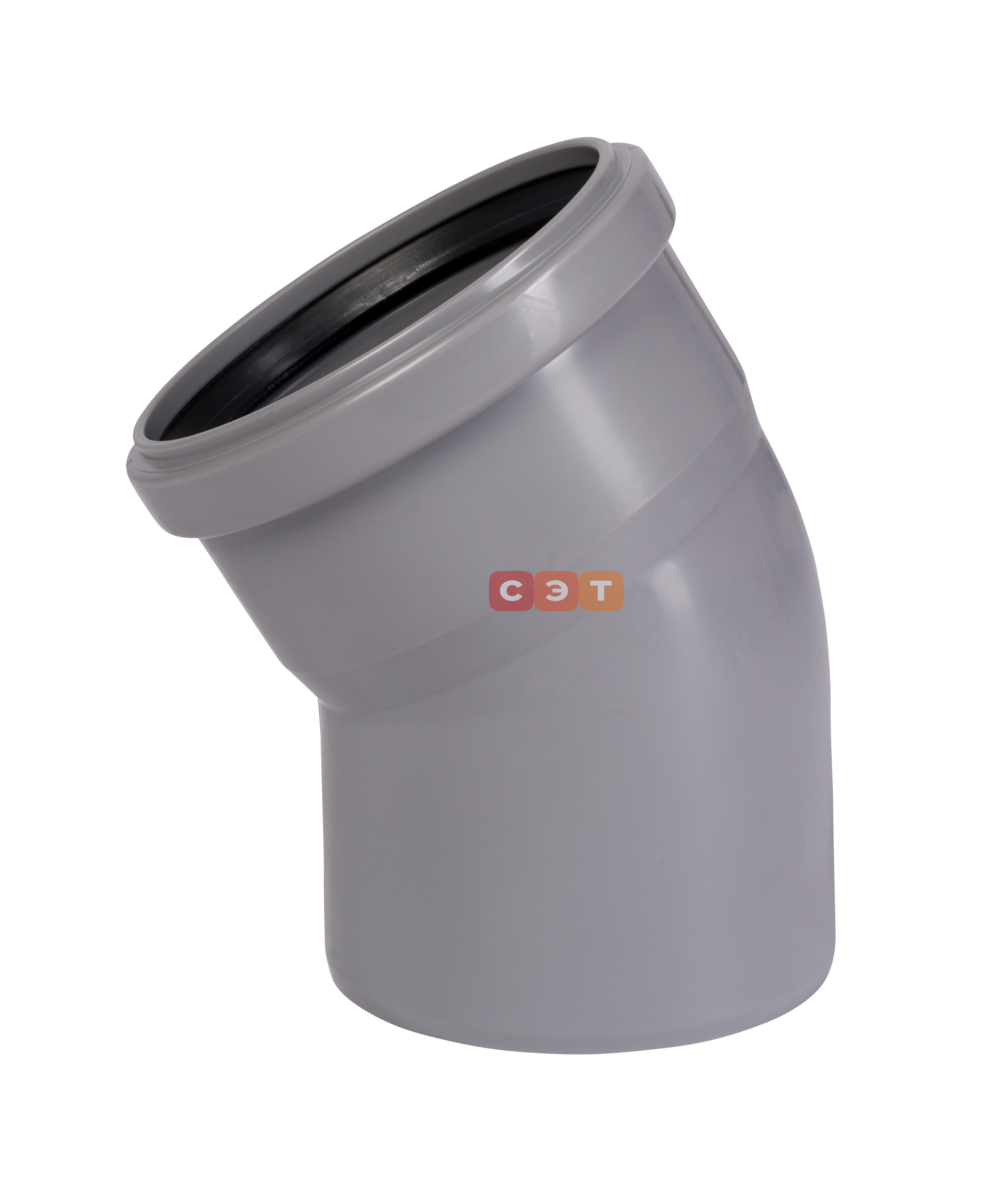 Отвод однораструбный 30* d 110  HTB (серый )