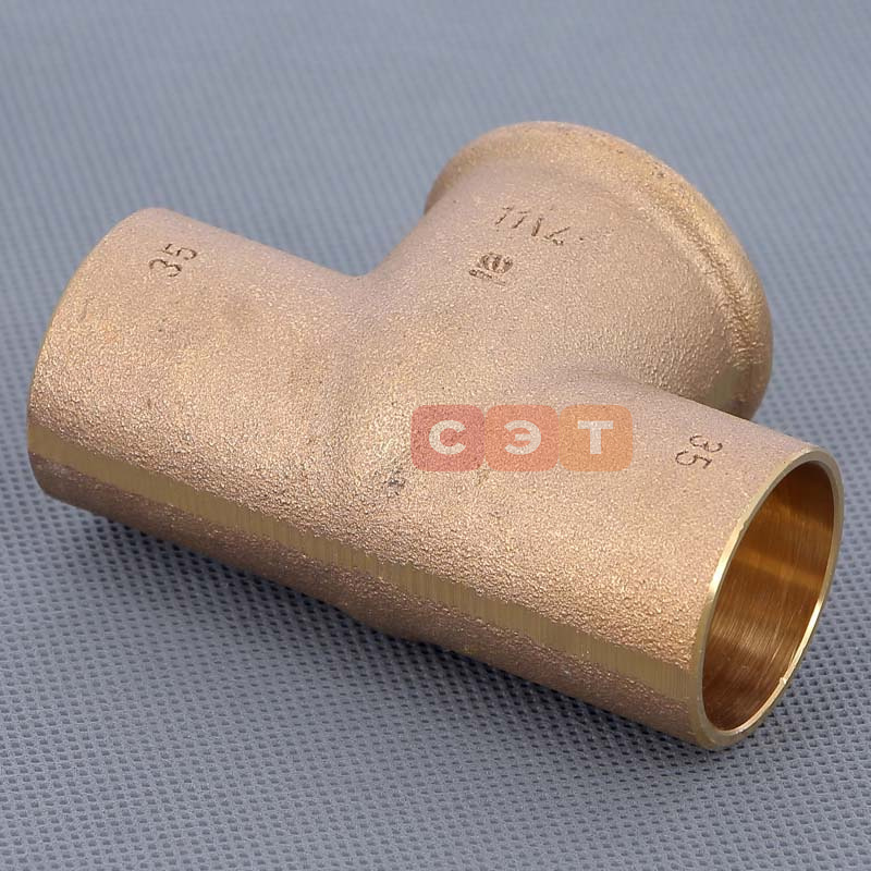 Тройник-пайка с внутренней резьбой  35х11/4"х35 (модель 94130G )