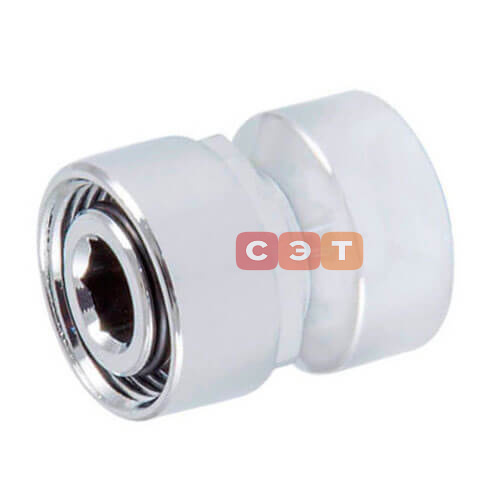Резьбовое соединение для стальных труб (хром) GW M22x1,5 x GW 1/2