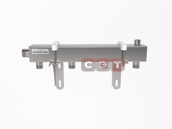Распределительный коллектор из нерж. стали DMSS-25-20x4