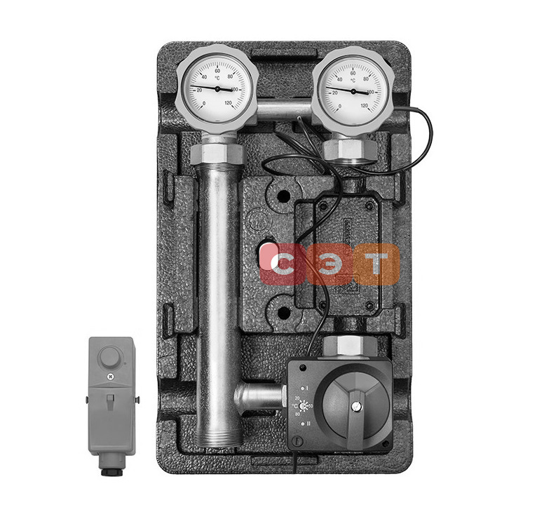 Насосная группа со смесителем MK (с эл. термостатом 20-80*С, Alpha 2L 25-60) DN 25