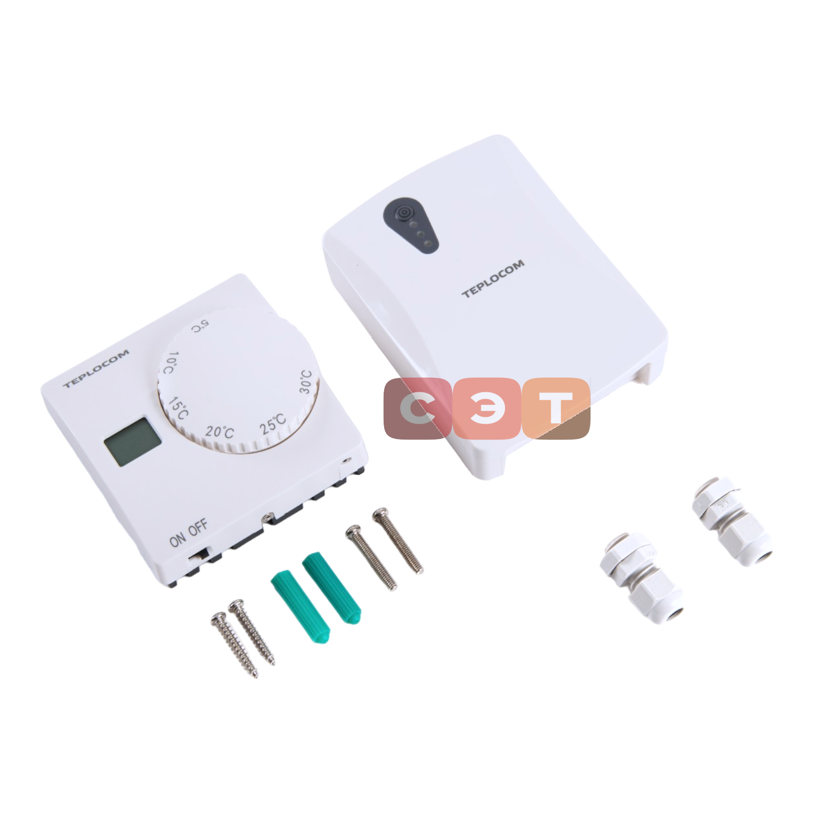 Беспроводной комнатный термостат TEPLOCOM TS-2AA/3A RF2