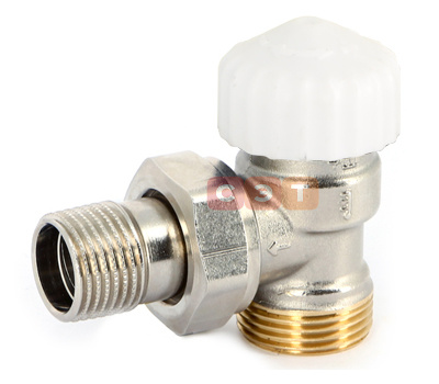 Вентиль термостатический НН угловой  1/2"-3/4EK UF THERMO