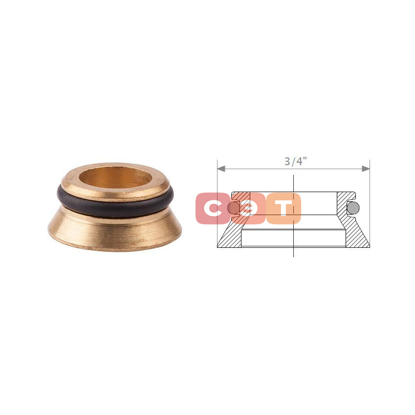 Конусная вставка для радиаторов  3/4"Е
