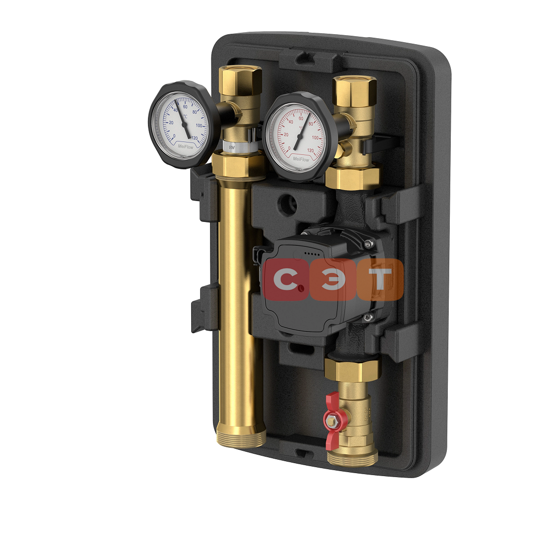 Насосная группа без смесителя MeiFlow Top S UC DN25 без насоса