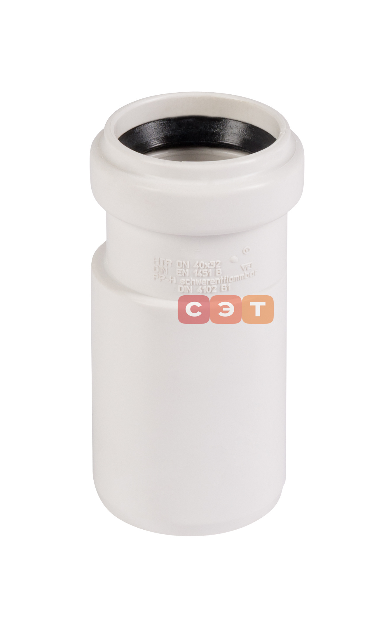 Муфта переходная d 40 /d 32  HTRw ( белая )
