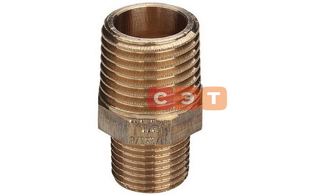 Ниппель бронзовый переходной НР-НР 1'x 3/4"   (Viega)