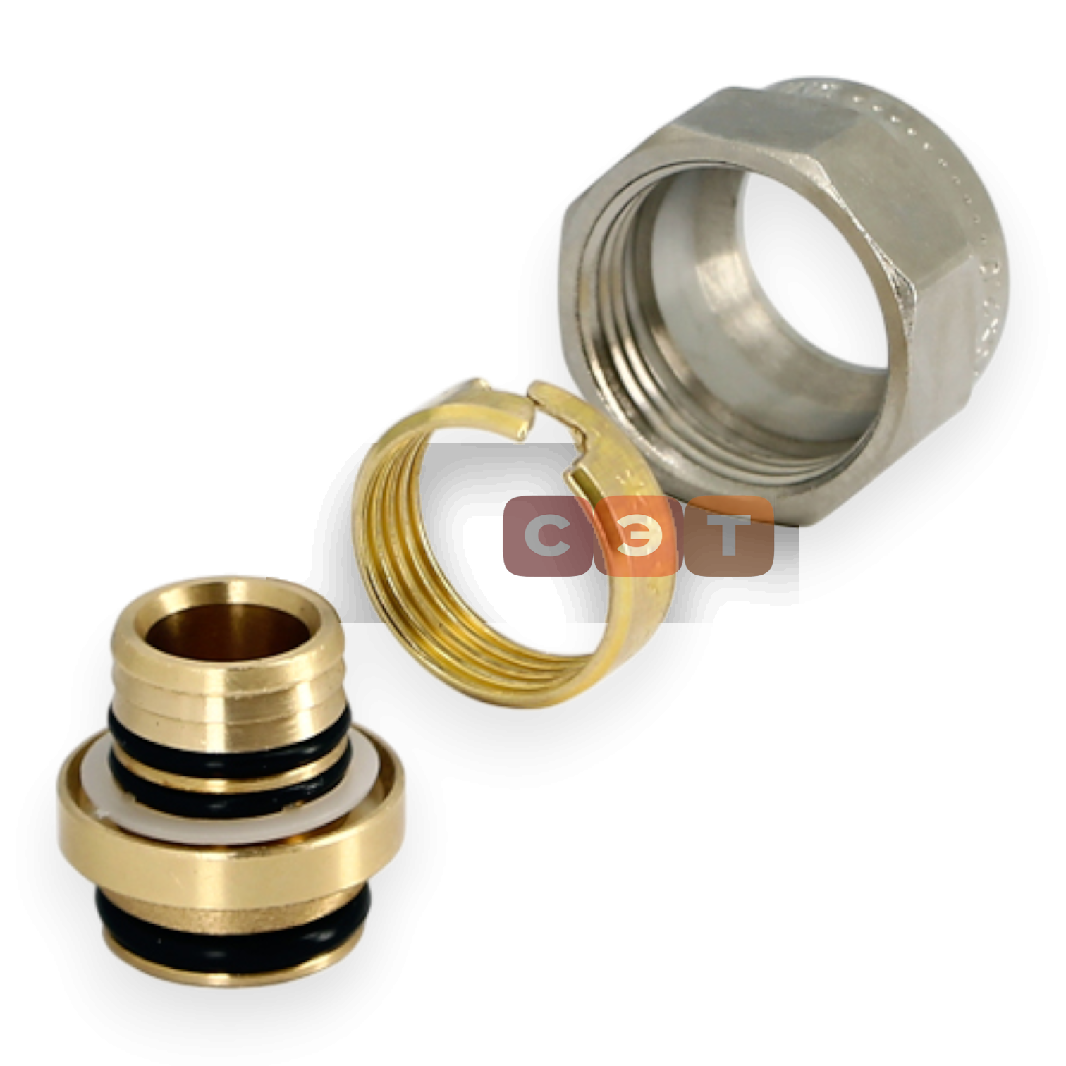 Соединитель обжим-В 16.2(2.6) х 3/4" EK  UniFitt ( для трубы STRONG)