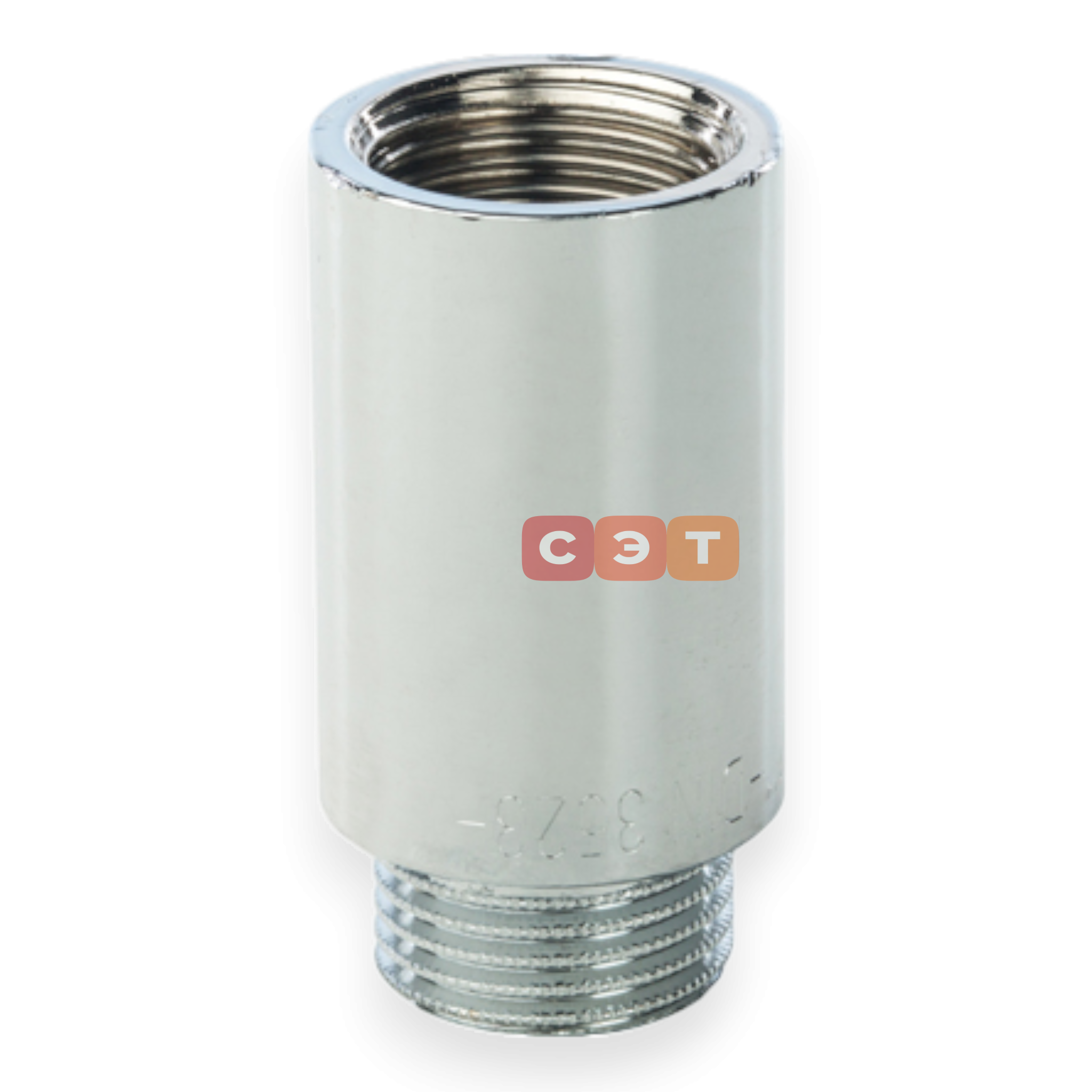 Удлинительная гайка усиленная латунная (хромированная)  1/2" х 40  General Fittings