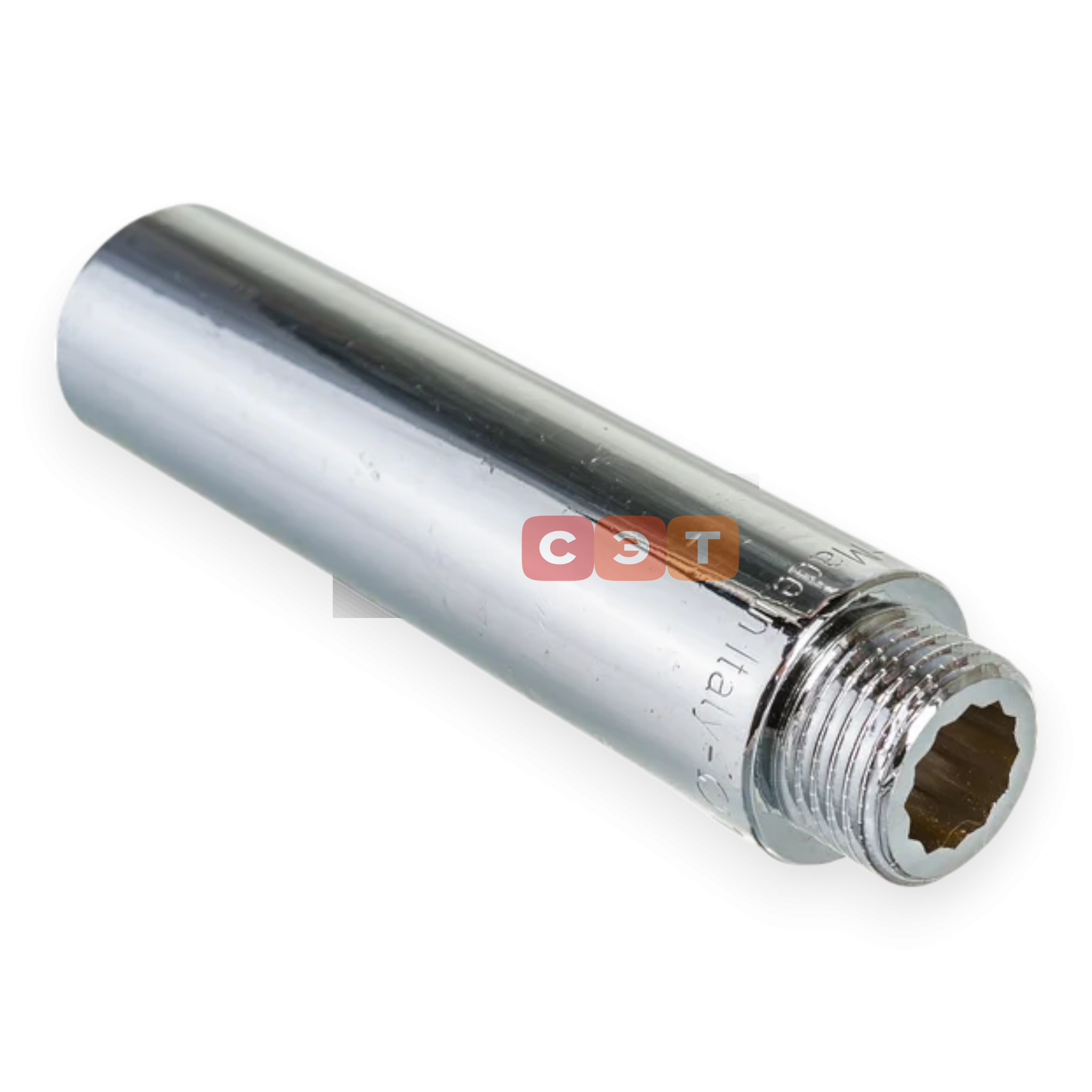 Удлинительная гайка усиленная латунная (хромированная)  1/2" х100 General Fittings