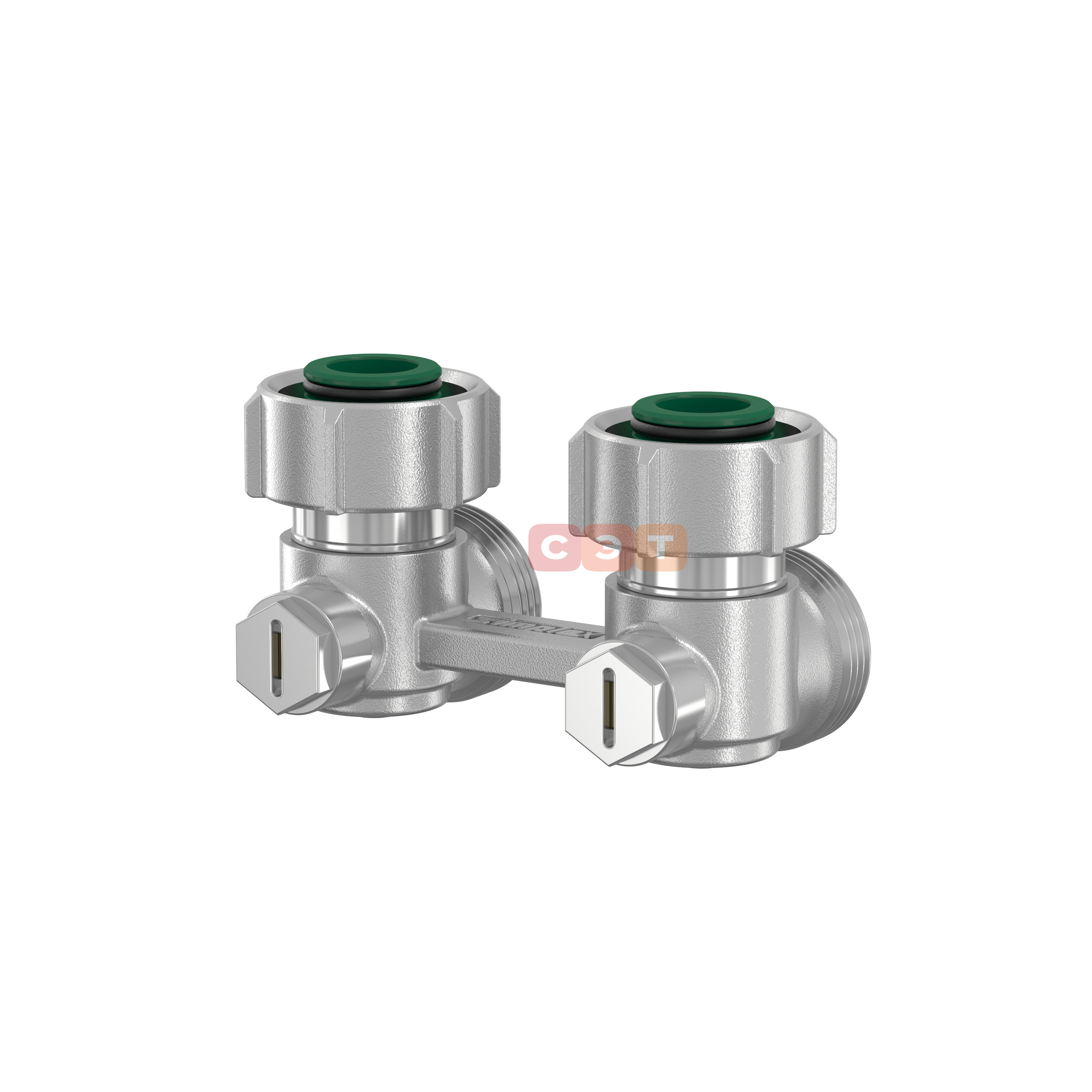 Узел нижнего подключения Exclusive Line E2/50 угловой, 3/4x3/4" с конусными вставками 3/4"