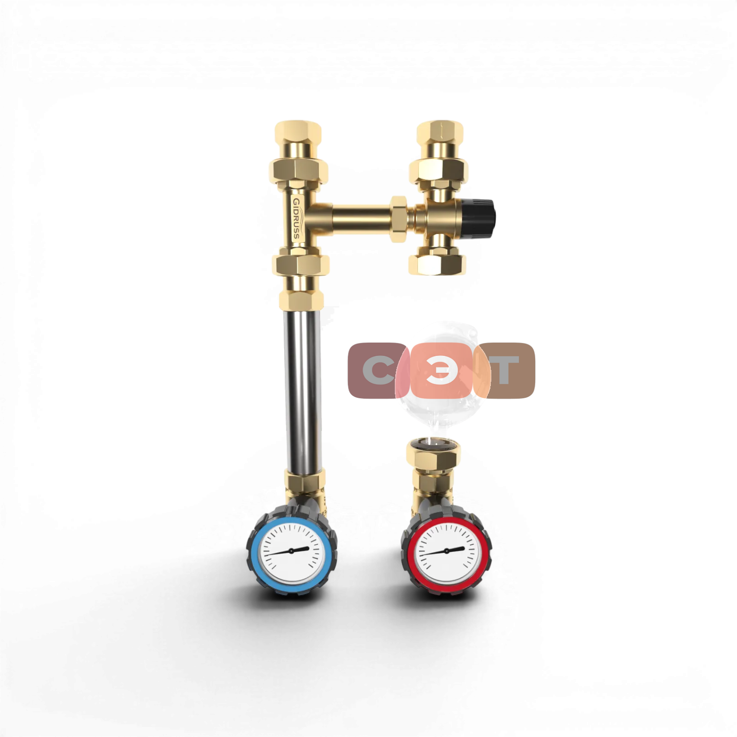 Насосная группа NGSS-25CTS (1″, термостатический смеситель KVs 2.5, 35-60°С)