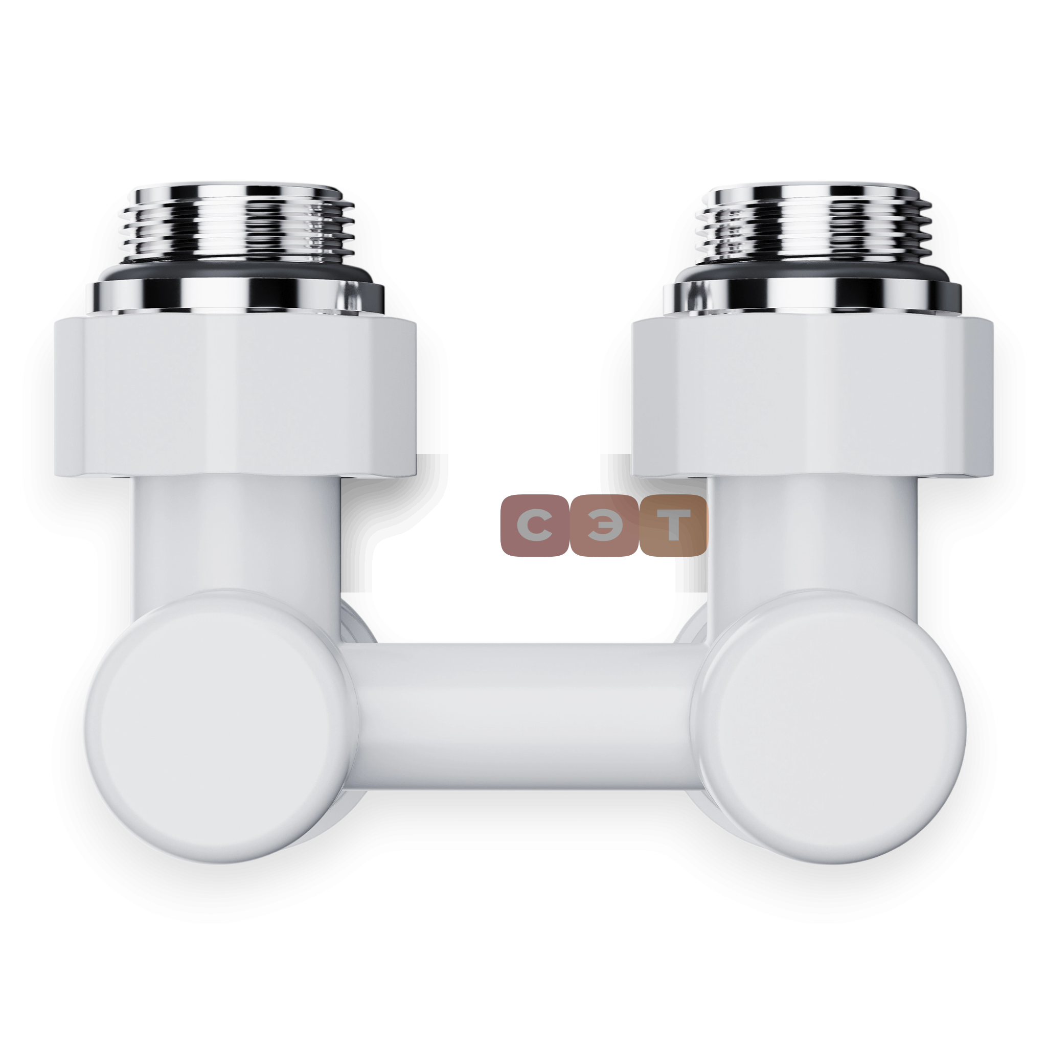 Узел нижнего подключения Royal Thermo Design угловой 1/2"х3/4" EK (белый)