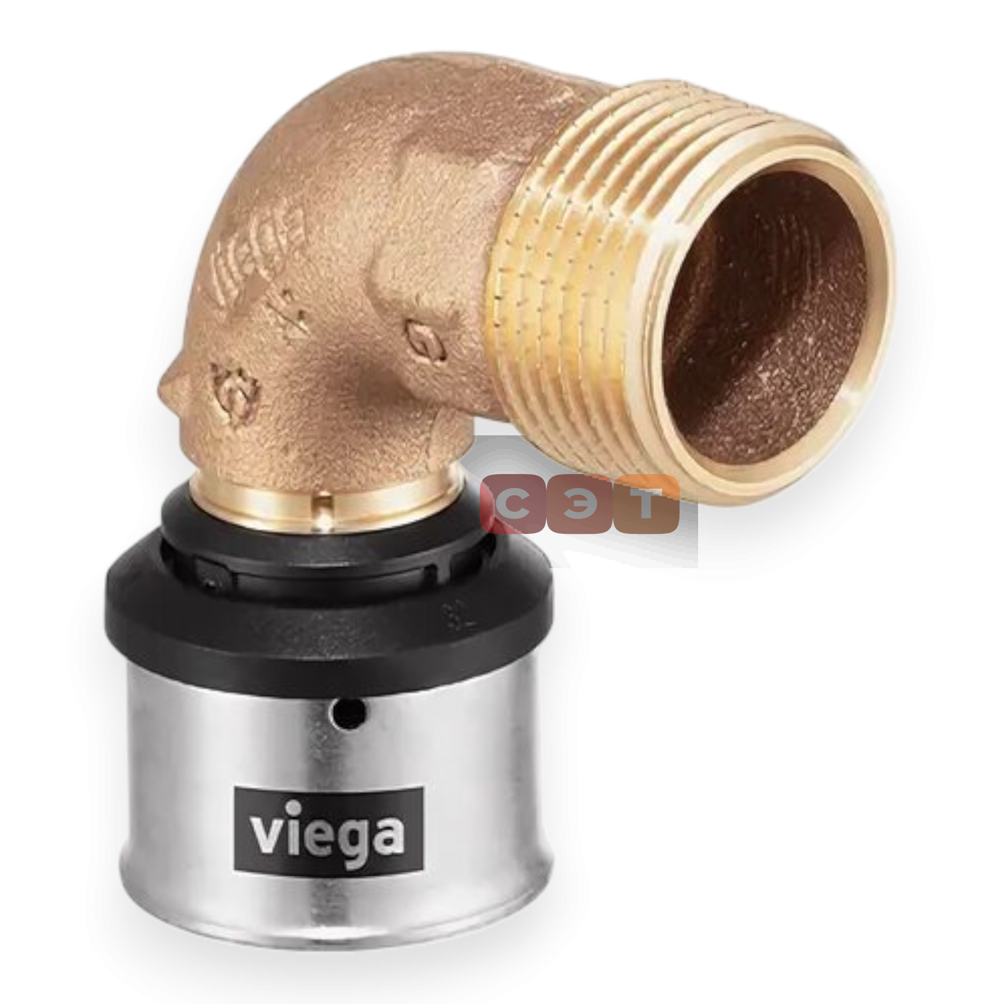 Пресс-угол с НР 90*  25 х 3/4" (Viega)
