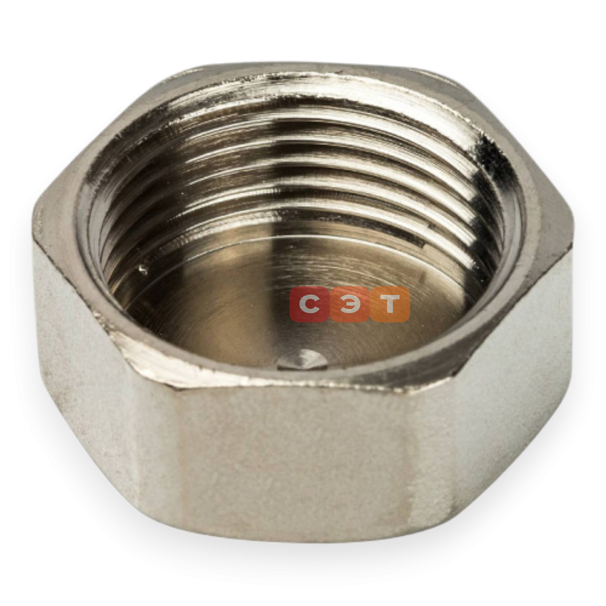 Заглушка ВР латунная (никелированная)  3/4" General Fittings