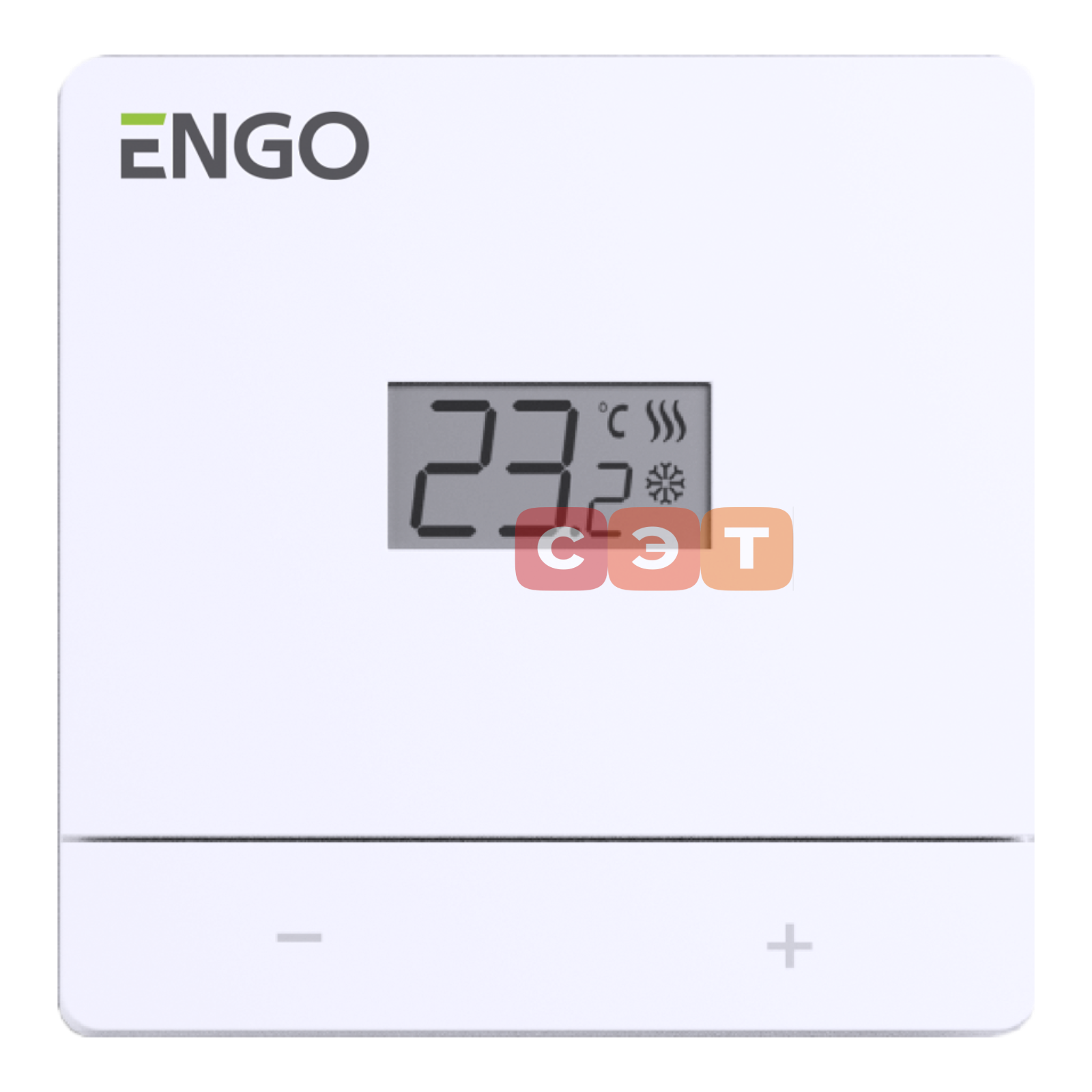 Проводной терморегулятор, накладной, 230В, белый Engo  EASY-230W