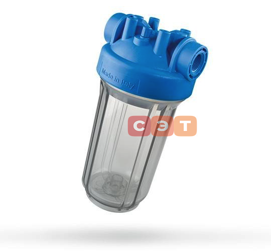 Одинарная колба фильтра 20" DP BIG 2P SX  1" (ключ+кронштейн)