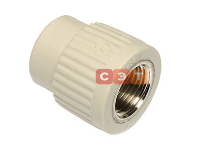 Переход с ВР полипропиленовый серый  Ekoplastik 25x3/4"