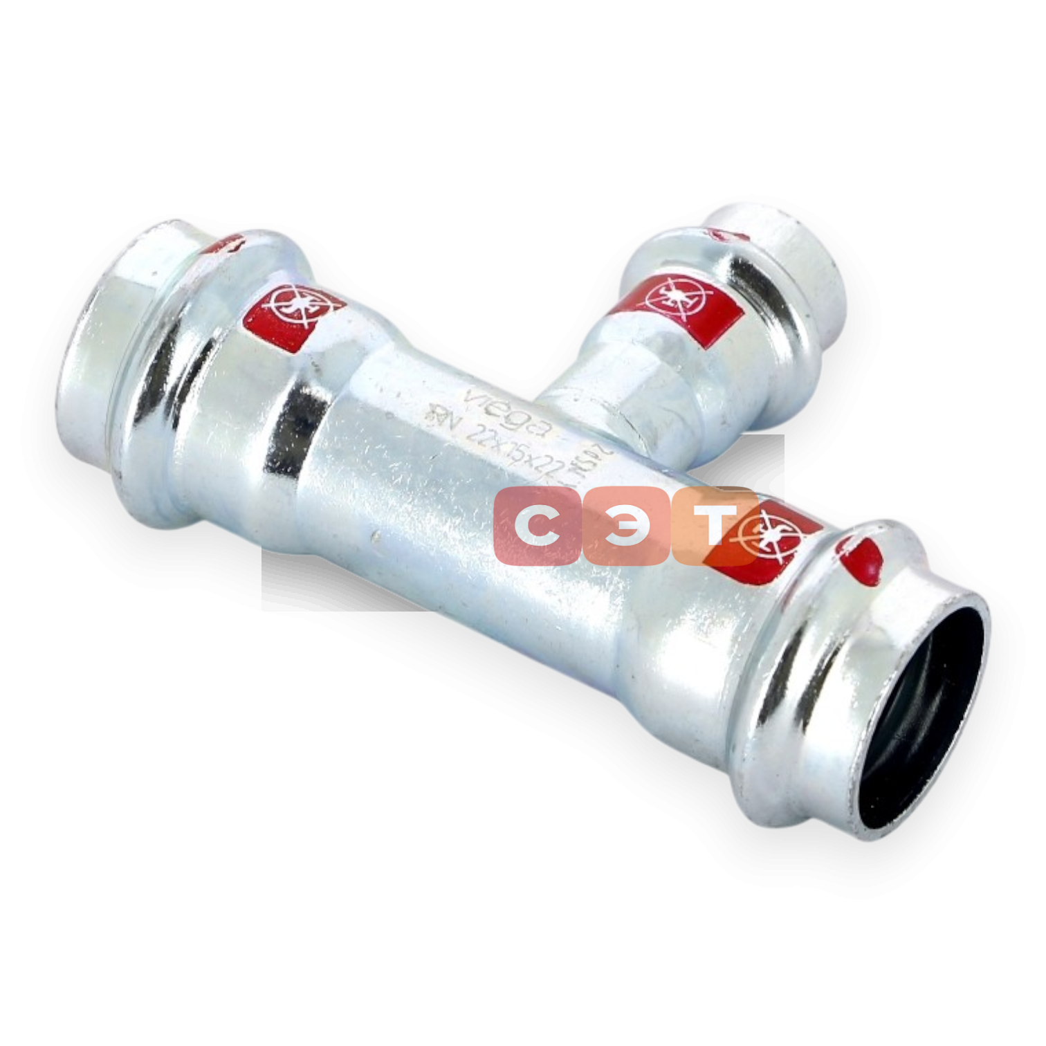 Тройник переходной  42х22х42 оцинкованная сталь (Prestabo) серия 1118