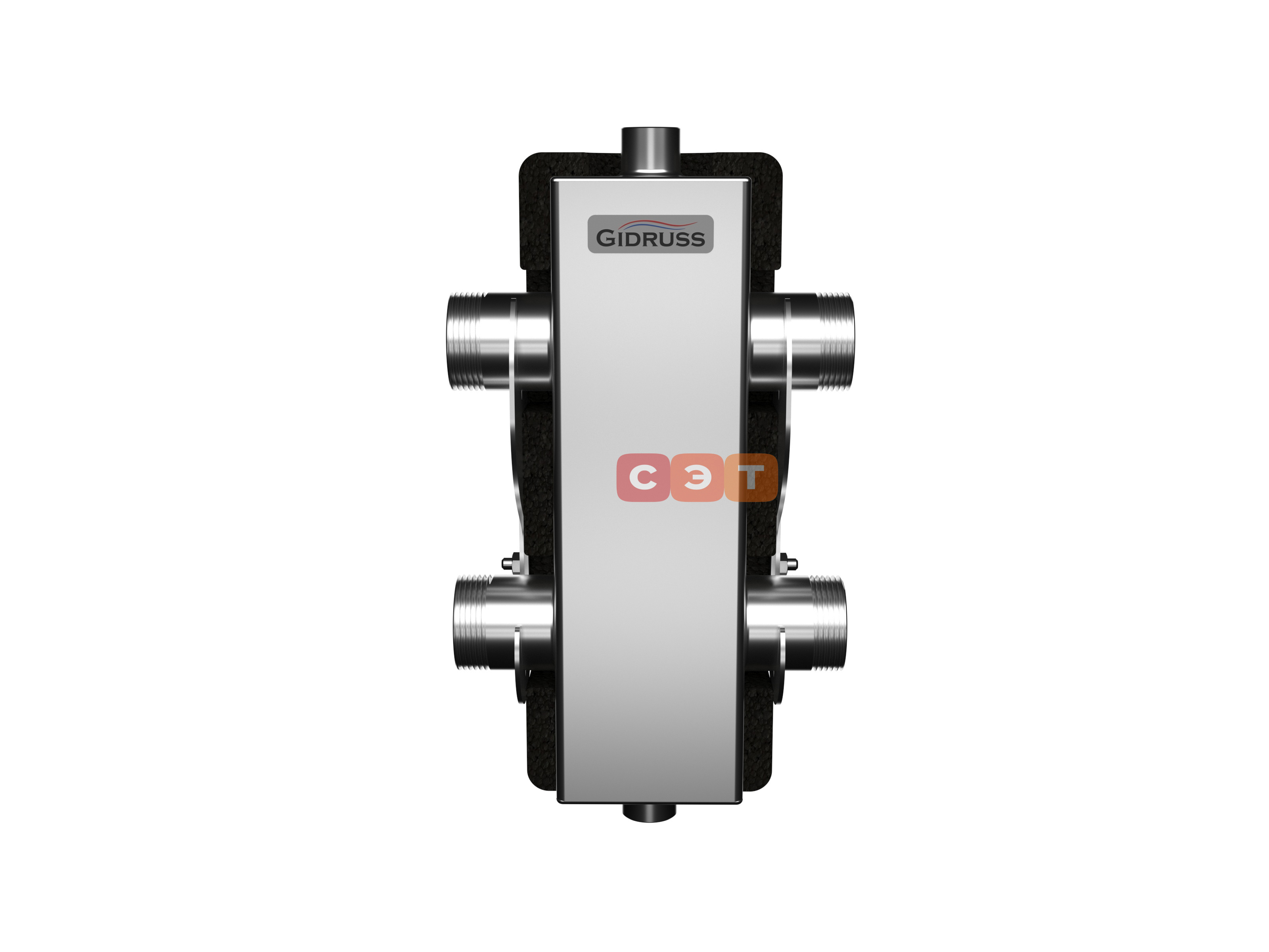 GRSS-80-32.EPP (нерж., до 80 кВт, G 1¼″, корпус 80х80x2 ст.08Х18Н10, EPP-термоизоляция)