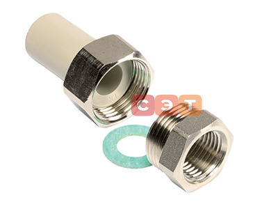 Разборное соединение с ВР серое  Ekoplastik 25x3/4"
