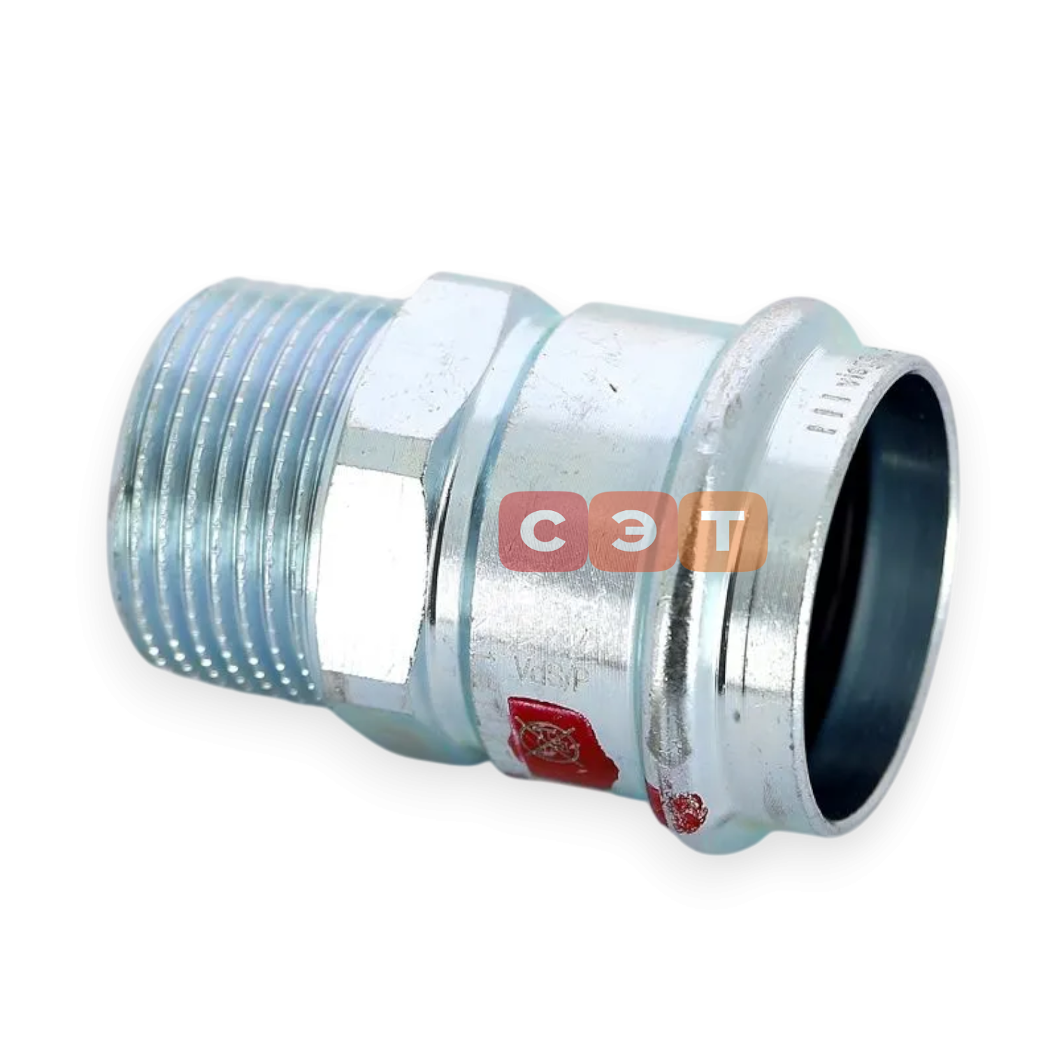 Муфта с НР  28 х  1/2" оцинкованная сталь (Prestabo) серия 1111