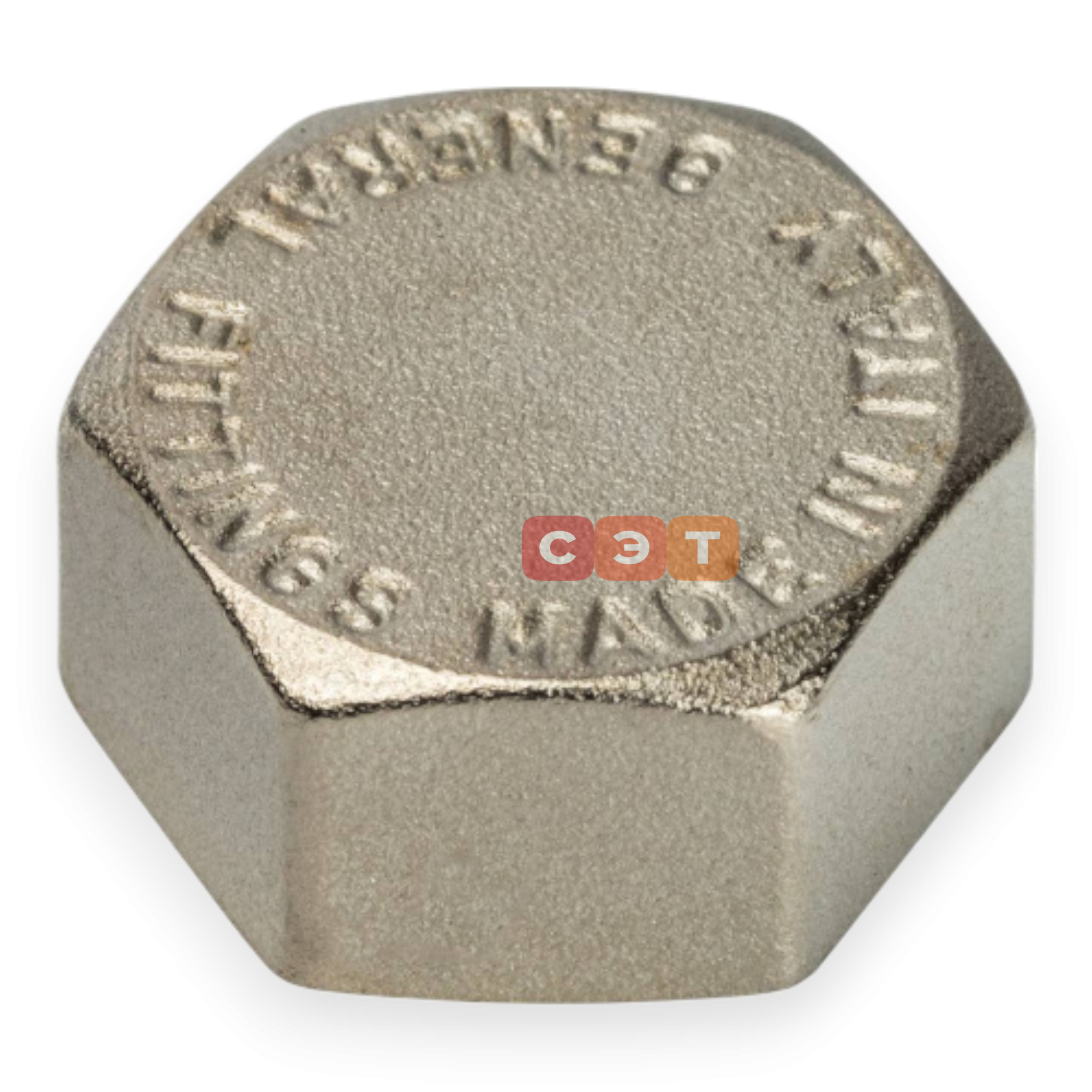 Заглушка ВР латунная (никелированная)  1/2" General Fittings