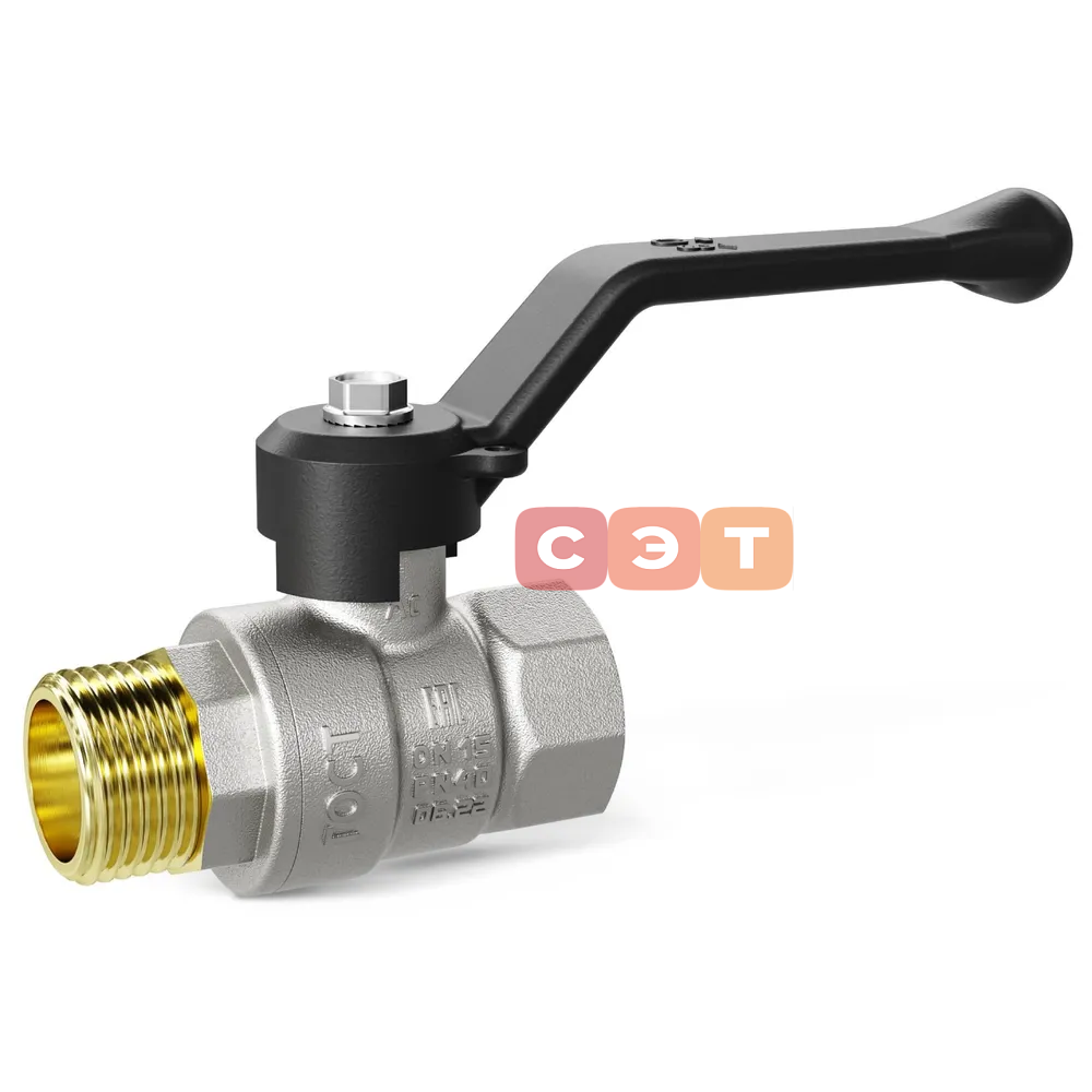 Кран шаровый НР-ВР (ручка)  LD PRIDE (Россия)    1/2"