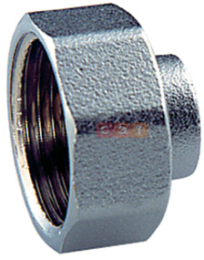 Переходник прямой (муфта) хромированный 1"ВР х 1/2"ВР