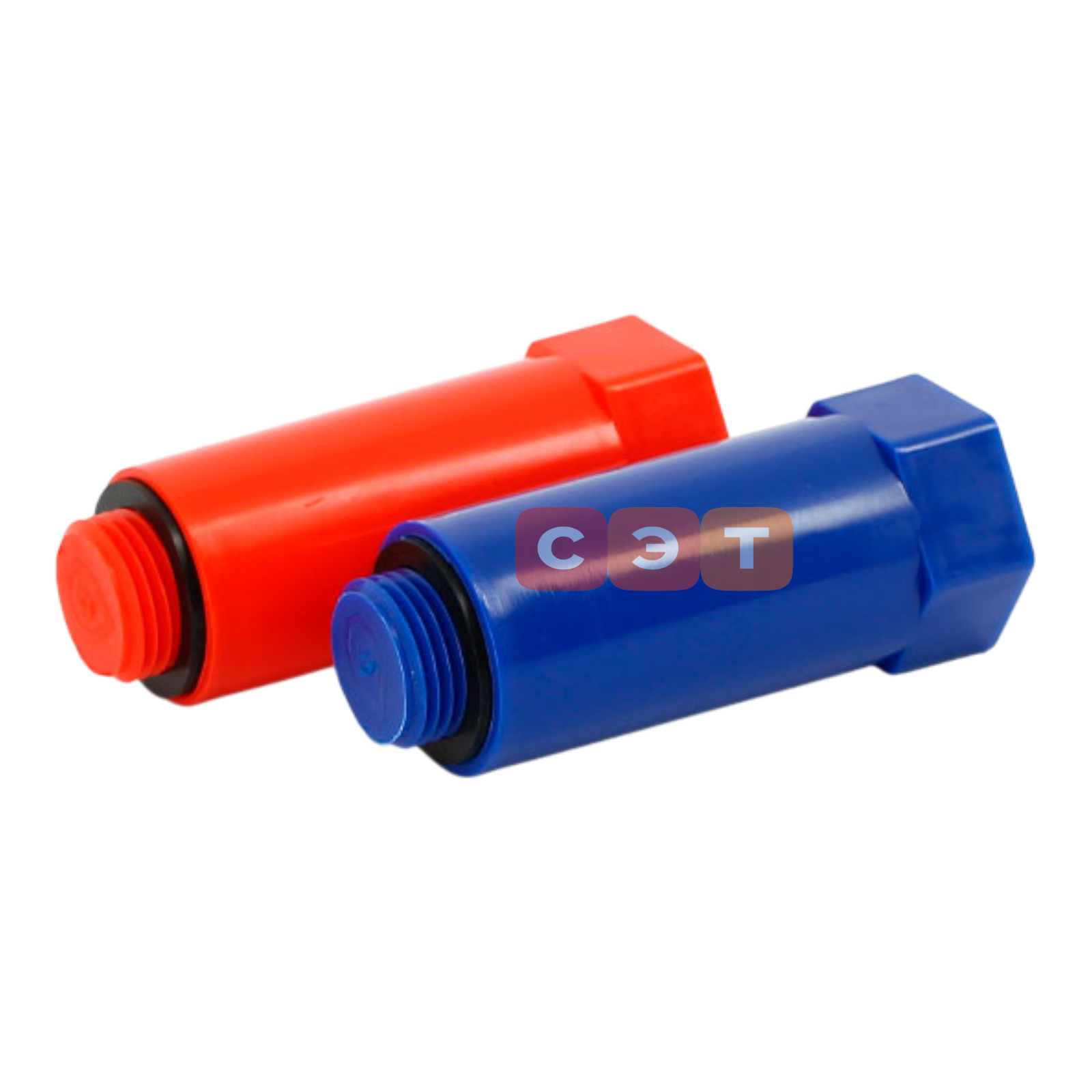 Заглушка монтажная Н 1/2" с прокладкой (красная)  Uni-Fitt