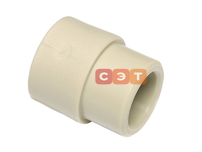 Муфта переходная Вп-Нп полипропиленовая серая  Ekoplastik  63x25