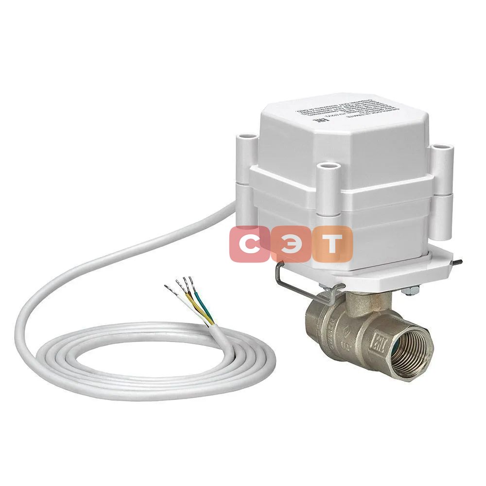 Полнопроходной шаровой кран с электроприводом 12V (серия TIEMME)  3/4"