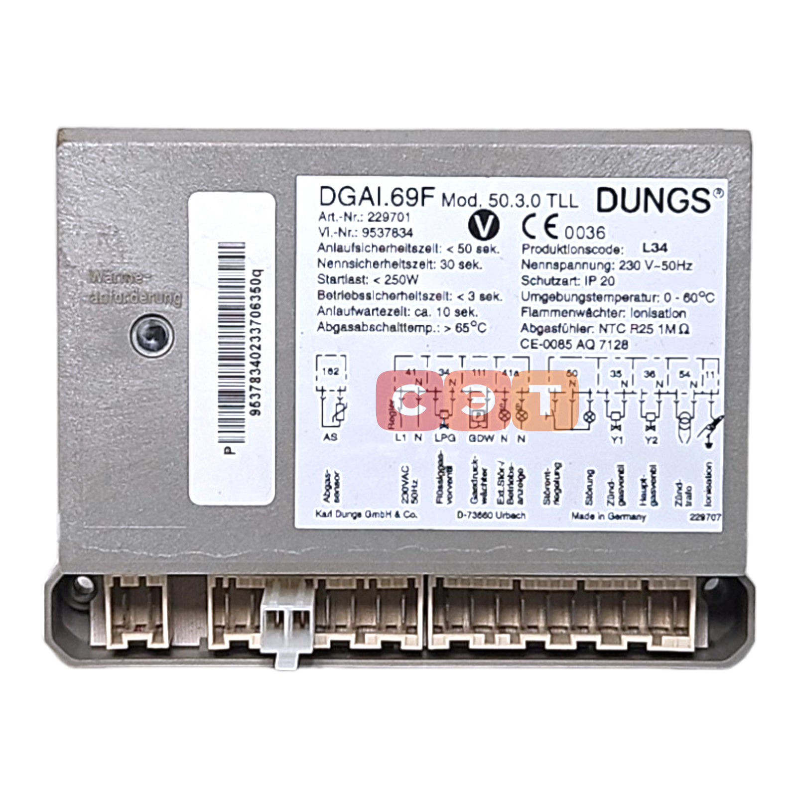 Топочный автомат DUNGS DGA I.69F Mod.50.3.0 TLL 7819068