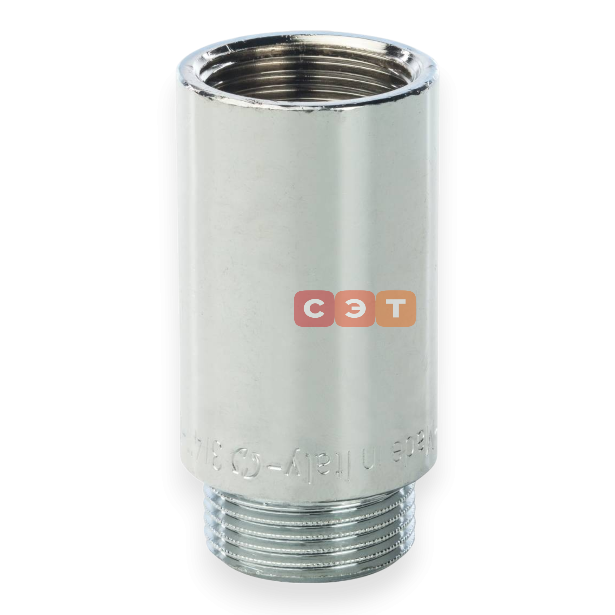 Удлинительная гайка усиленная латунная (хромированная)  3/4" х 50 General Fittings