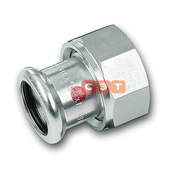 Разъемное соединение с ВР (плоское уплотнение) оцинкованное 24359G  28 х 1" 1/4 SANHA