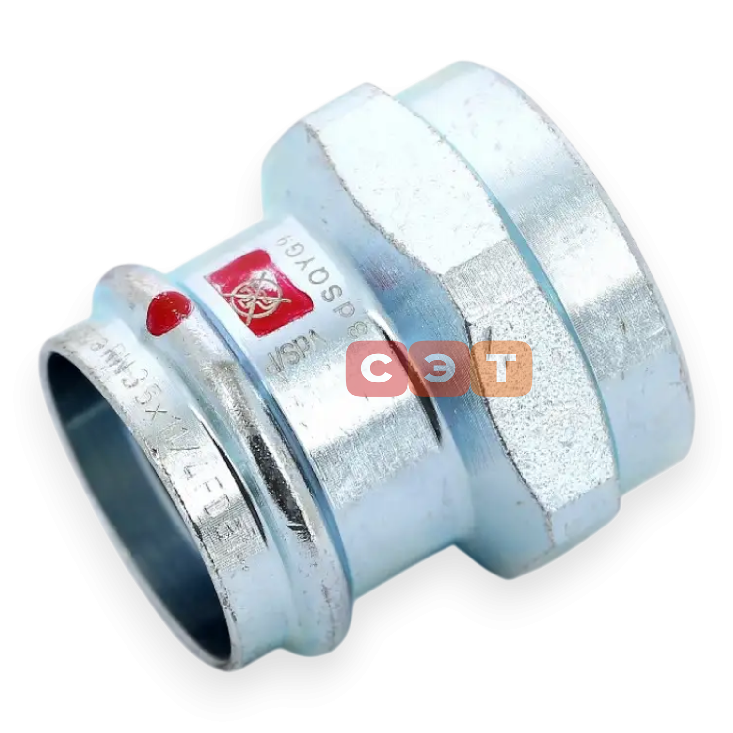 Муфта с ВР  54 х 2" оцинкованная сталь (Prestabo) серия 1112