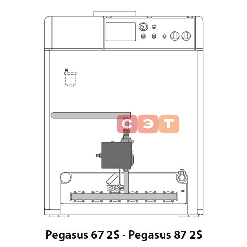 Котел напольный (открытая камера сгорания, одноконтурный) Ferroli PEGASUS  67 2S