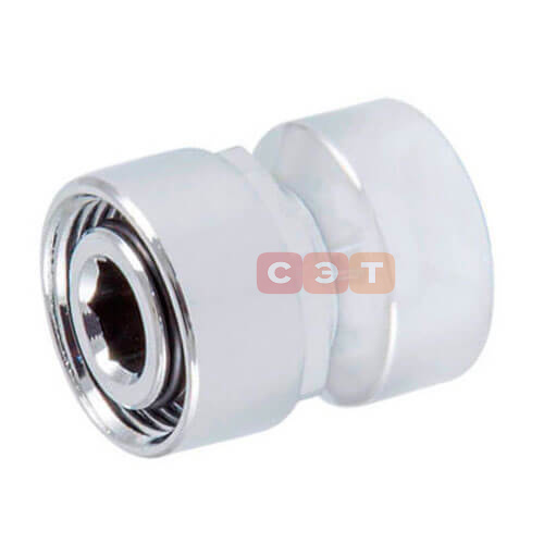 Резьбовое соединение для стальных труб (хром) GW M22x1,5 x GW 1/2