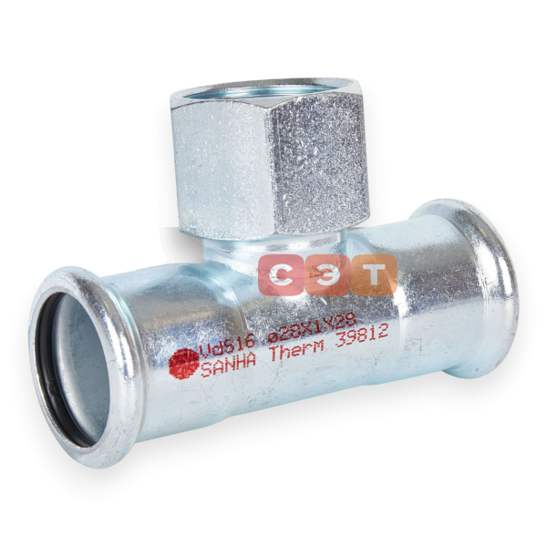 Тройник с ВР оцинкованный 24130G  15х1/2"х15 SANHA