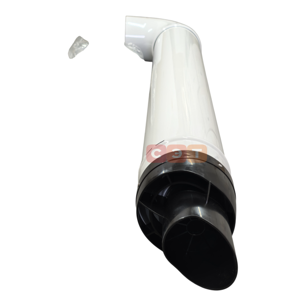 Комплект коаксиального дымохода PPR/Al   Camino Ø 80/125 мм  (труба с кончанием длиной 1000мм, отвод)