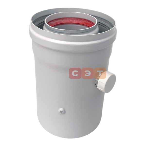 Конденсатосборник коаксиальный прямой Ø 60/100 мм  (для традиционных котлов)