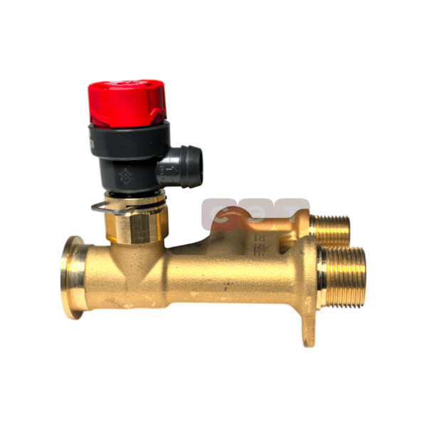 Гидроблок латунь левый